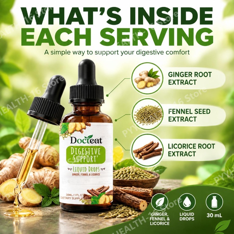 Digestive Support Liquid Drops - Licorice Root Extract recension och pris