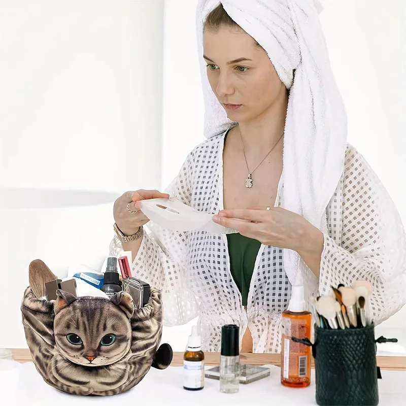 Cat-Shaped Cosmetic Storage Ba - Skincare Animate recension och pris