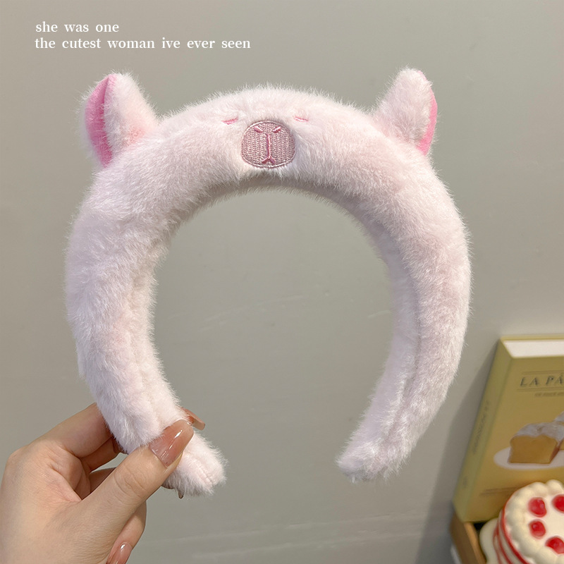 Cute Fluffy Plush Capybara Hea - Skincare Animate recension och pris